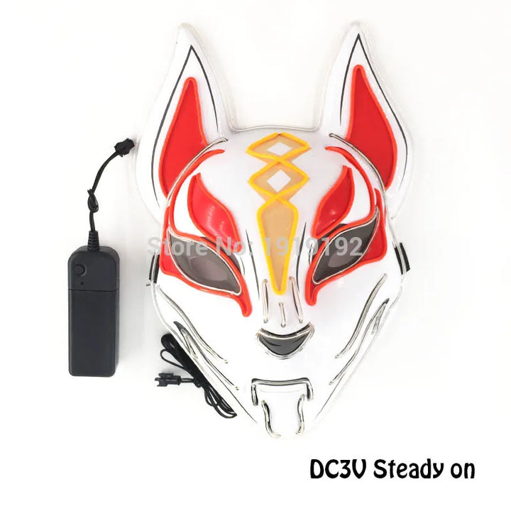 Halloween Carnival Party Costume Decoration Luminous LED Mask Halloween Mask LED Maske Light Up Party Masks for Glow Party