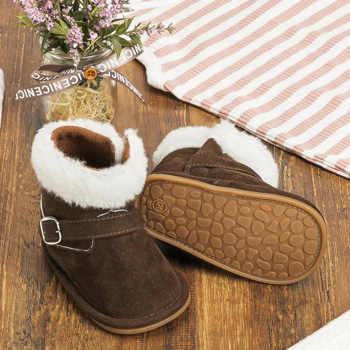 New Baby Booties Shoes Infant Boy Girl Shoes Multicolor Winter Snow Boots Anti-slip Soft Rubber Sole First Walkers Crib Shoes