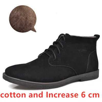 New Men Shoes Winter boots Suede Leather Boots Men Snow Boots Waterproof Winter Shoes Leather Men Ankle Boots Fur Men Shoes