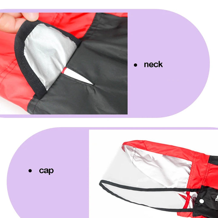 Pet Dog Raincoat The Dog Face Pet Clothes Jumpsuit Waterproof Dog Jacket Dogs Water Resistant Clothes for Dogs Pet Coat