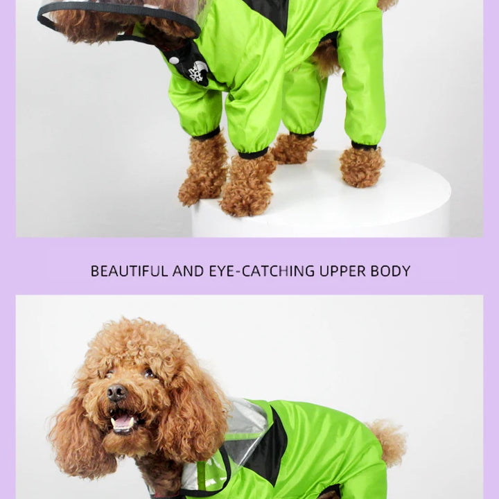 Pet Dog Raincoat The Dog Face Pet Clothes Jumpsuit Waterproof Dog Jacket Dogs Water Resistant Clothes for Dogs Pet Coat