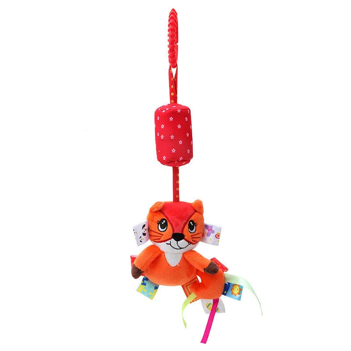 Soft Animal Handbells Rattles Butterfly Rabbit Duck Plush Infant Baby Development Handle Toys Hot Selling WIth Teether Baby Toy