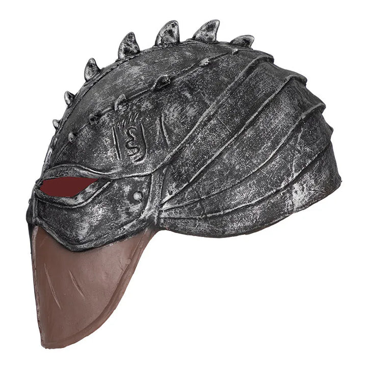 Masquerade Masks Hiccup Cosplay Helmet Spartan Warrior Hat Medieval Roman Soldier Full Head Latex Mask Halloween Party Mask