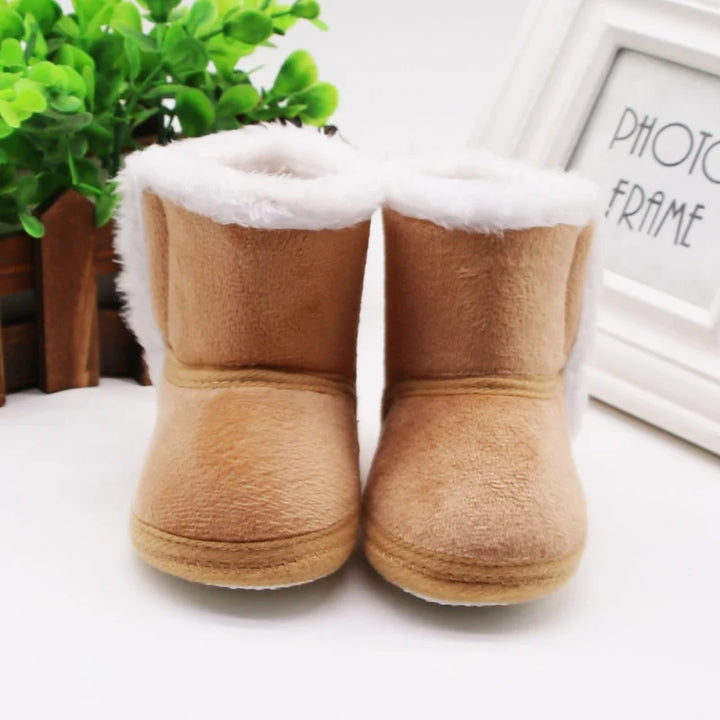 Winter Baby Kids Cozy Soft Sole Moccasin Boots - Snuggly and Warm for Boys and Girls 0-18M