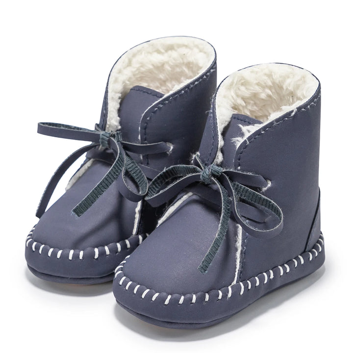 New Baby Booties Shoes Infant Boy Girl Shoes Multicolor Winter Snow Boots Anti-slip Soft Rubber Sole First Walkers Crib Shoes