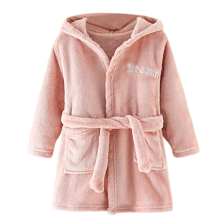 Children Bath Robes Flannel Winter Kids Sleepwear Hooded Robe Infant Nightgown for Boys Girls 3-10 Years Baby Clothes For Kids