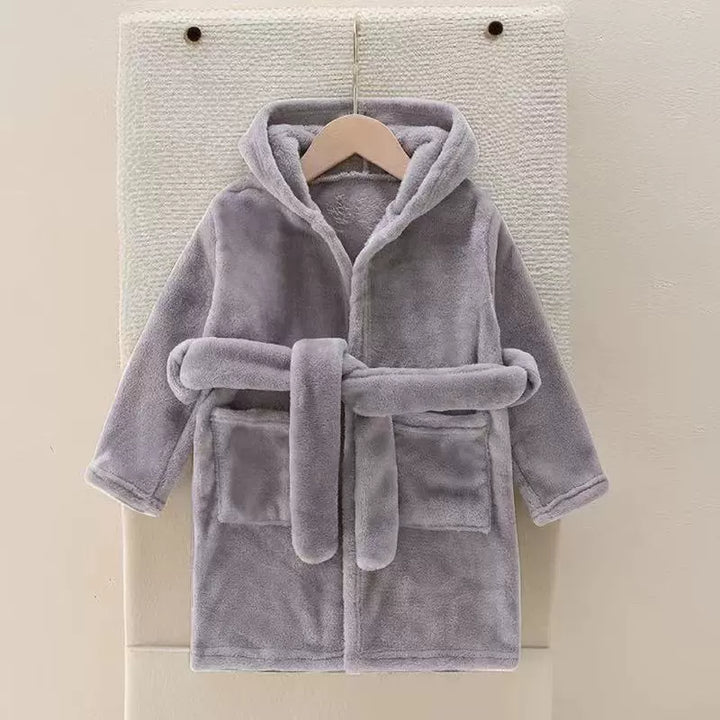 Autumn and Winter Thick Warm Anti-Kicking Blanket Hooded Home Pajamas