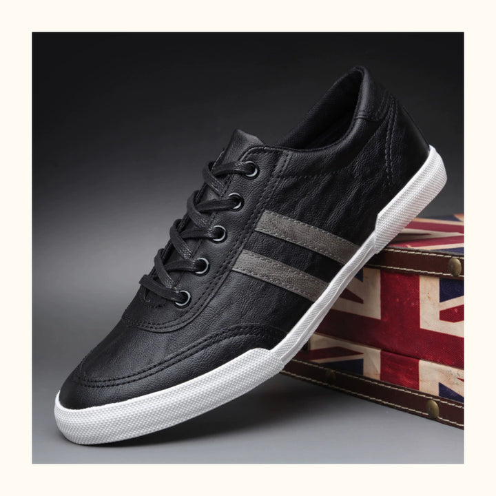 Trendy Men's Shoes Breathable Low Top Spring New Arrival Leather Surface Casual Shoes Men's K-style Series Shoes Board Shoes Youth Plaid Driving Shoes