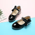Girl Princess Little Leather Shoes 2025 New Arrival Kids Black Crystal Student Performance Flats Children's Soft Sole Children's Shoes