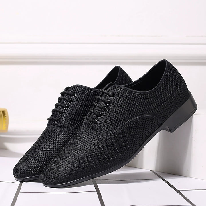 Dance Qingyun Men Flyknit Net Dancing Shoes Latin Dance Shoes Ballroom Dance Modern Dance Square Dance Shoes Dancing Shoes Breathable