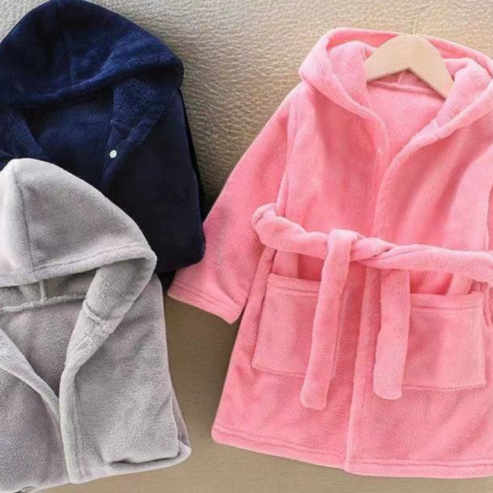 Autumn and Winter Thick Warm Anti-Kicking Blanket Hooded Home Pajamas