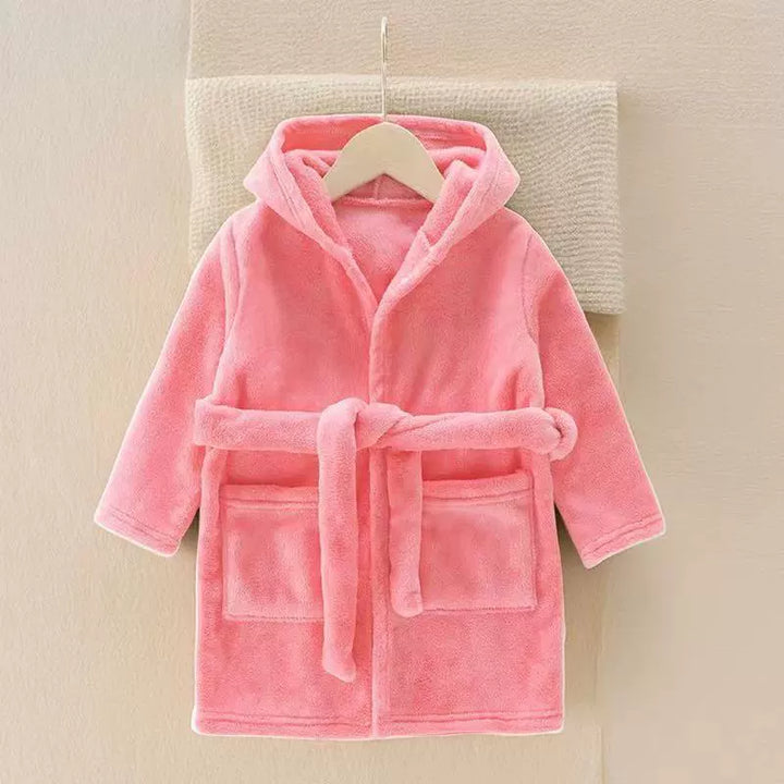 Autumn and Winter Thick Warm Anti-Kicking Blanket Hooded Home Pajamas