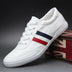 Trendy Men's Shoes Breathable Low Top Spring New Arrival Leather Surface Casual Shoes Men's K-style Series Shoes Board Shoes Youth Plaid Driving Shoes