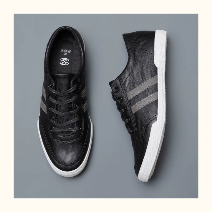 Trendy Men's Shoes Breathable Low Top Spring New Arrival Leather Surface Casual Shoes Men's K-style Series Shoes Board Shoes Youth Plaid Driving Shoes