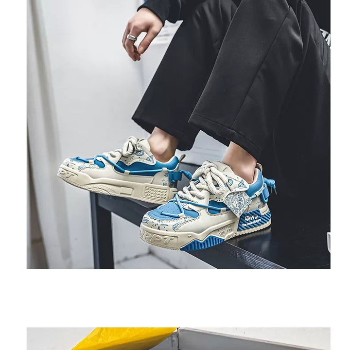 Men's Shoes 2025 New Arrival Summer Easiest for Match Niche Style Original Leisure Flat Shoes Sports Platform Height Increasing Bread Fashion Shoes