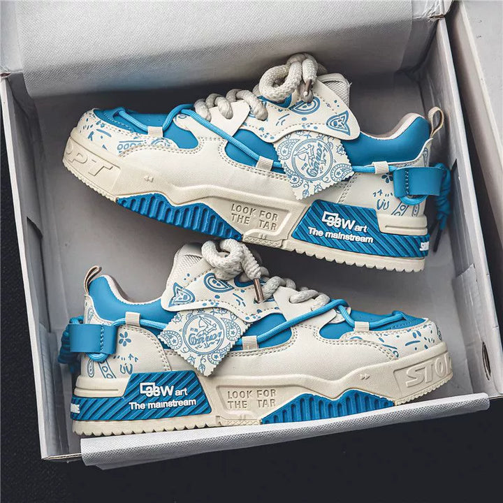 Men's Shoes 2025 New Arrival Summer Easiest for Match Niche Style Original Leisure Flat Shoes Sports Platform Height Increasing Bread Fashion Shoes