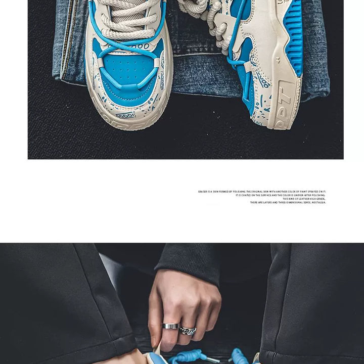 Men's Shoes 2025 New Arrival Summer Easiest for Match Niche Style Original Leisure Flat Shoes Sports Platform Height Increasing Bread Fashion Shoes
