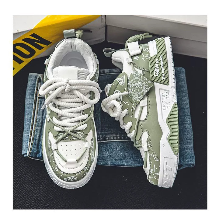 Men's Shoes 2025 New Arrival Summer Easiest for Match Niche Style Original Leisure Flat Shoes Sports Platform Height Increasing Bread Fashion Shoes