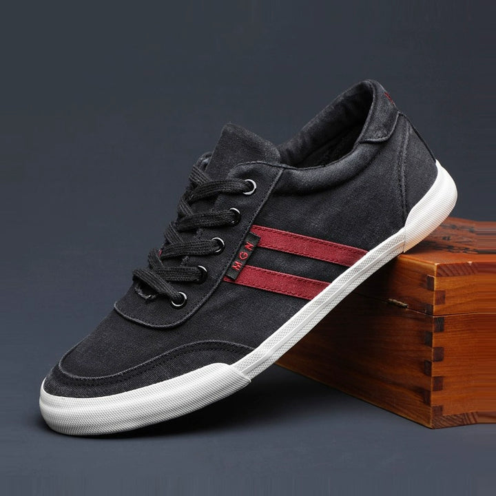 Men's Shoes Spring & Fall Breathable Deodorizing Filter Canvas Shoes Men's Trendy Lace up Men Casual Shoes Soft Bottom Driving Old Beijing Cloth Shoes