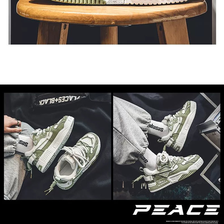 Men's Shoes 2025 New Arrival Summer Easiest for Match Niche Style Original Leisure Flat Shoes Sports Platform Height Increasing Bread Fashion Shoes
