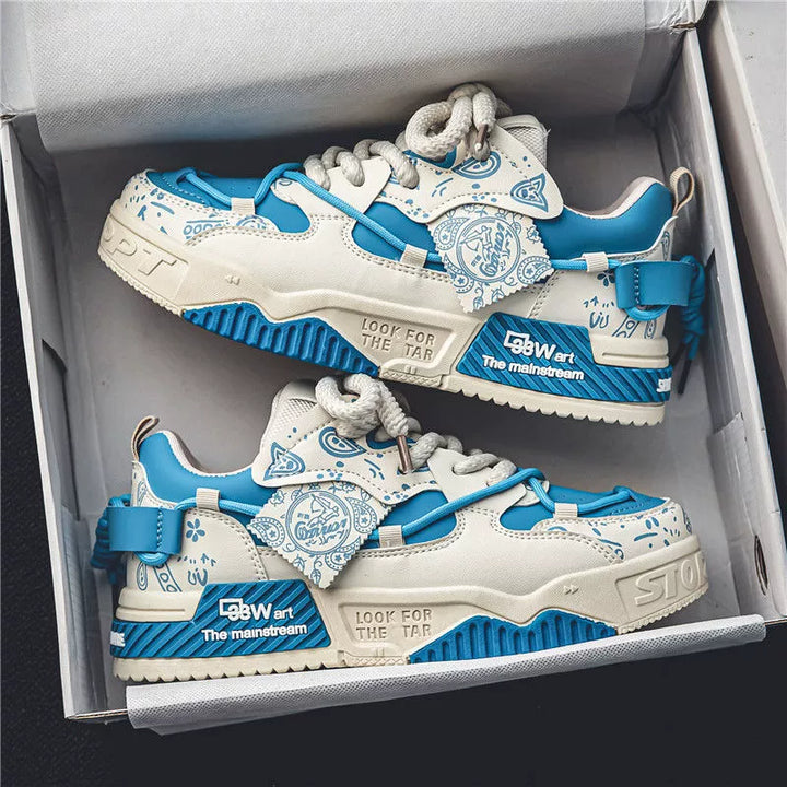 Men's Shoes 2025 New Arrival Summer Easiest for Match Niche Style Original Leisure Flat Shoes Sports Platform Height Increasing Bread Fashion Shoes