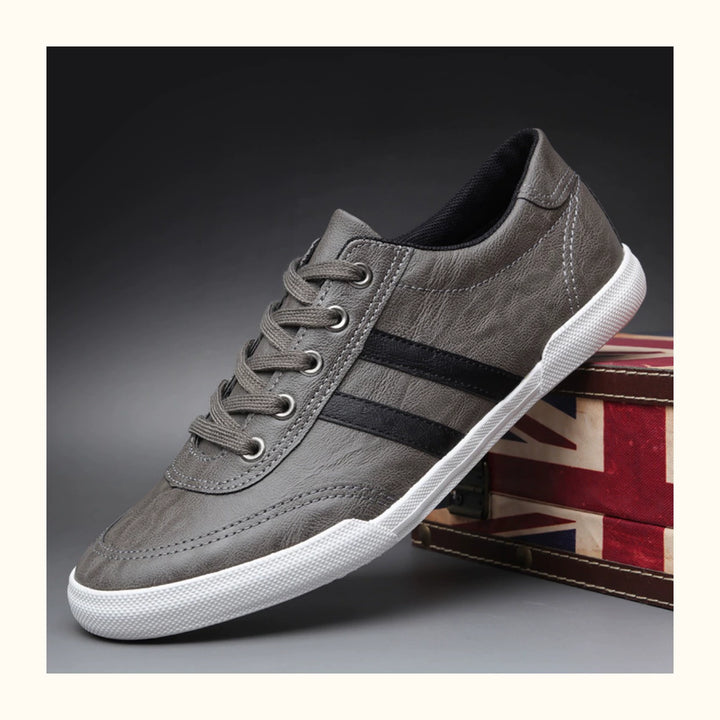 Trendy Men's Shoes Breathable Low Top Spring New Arrival Leather Surface Casual Shoes Men's K-style Series Shoes Board Shoes Youth Plaid Driving Shoes