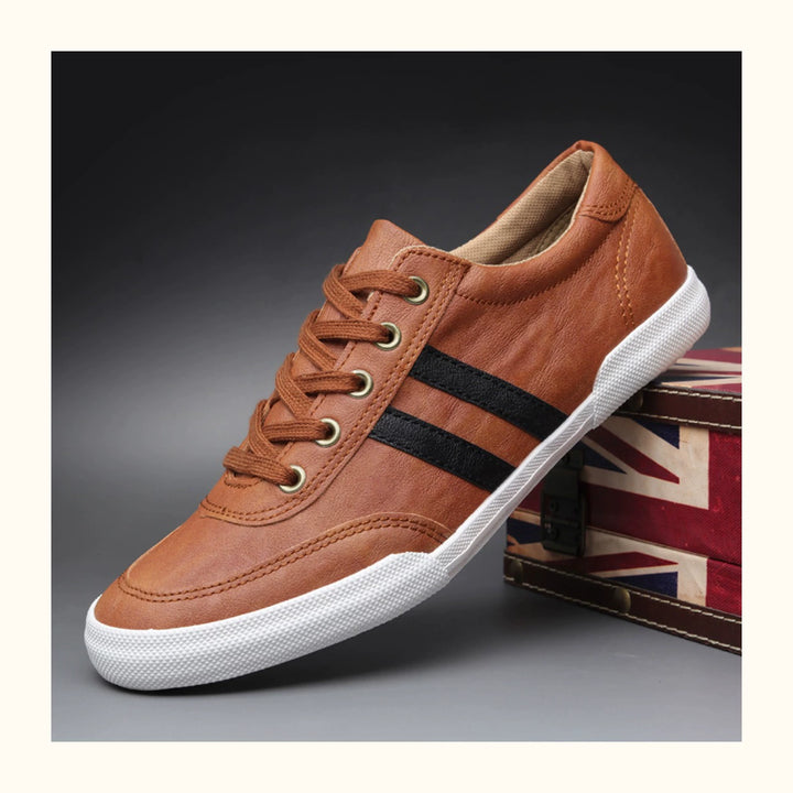 Trendy Men's Shoes Breathable Low Top Spring New Arrival Leather Surface Casual Shoes Men's K-style Series Shoes Board Shoes Youth Plaid Driving Shoes