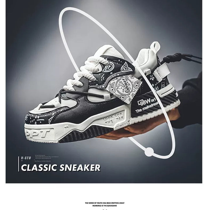 Men's Shoes 2025 New Arrival Summer Easiest for Match Niche Style Original Leisure Flat Shoes Sports Platform Height Increasing Bread Fashion Shoes