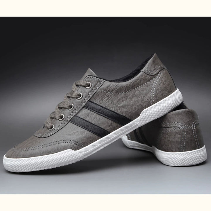 Trendy Men's Shoes Breathable Low Top Spring New Arrival Leather Surface Casual Shoes Men's K-style Series Shoes Board Shoes Youth Plaid Driving Shoes