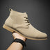 Korean Style Autumn Frosted Casual plus Size High-Top Leather Shoes