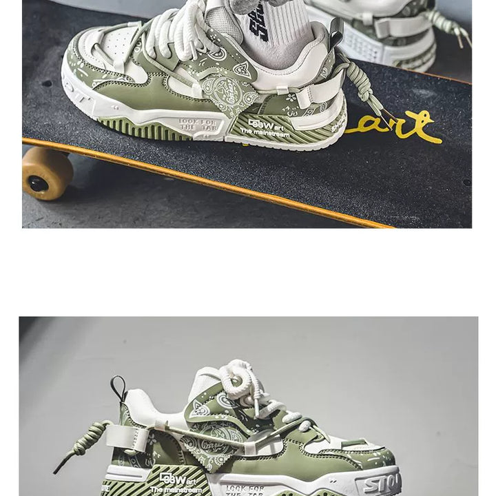 Men's Shoes 2025 New Arrival Summer Easiest for Match Niche Style Original Leisure Flat Shoes Sports Platform Height Increasing Bread Fashion Shoes