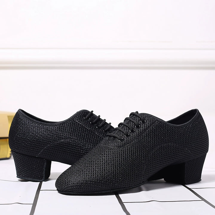 Dance Qingyun Men Flyknit Net Dancing Shoes Latin Dance Shoes Ballroom Dance Modern Dance Square Dance Shoes Dancing Shoes Breathable