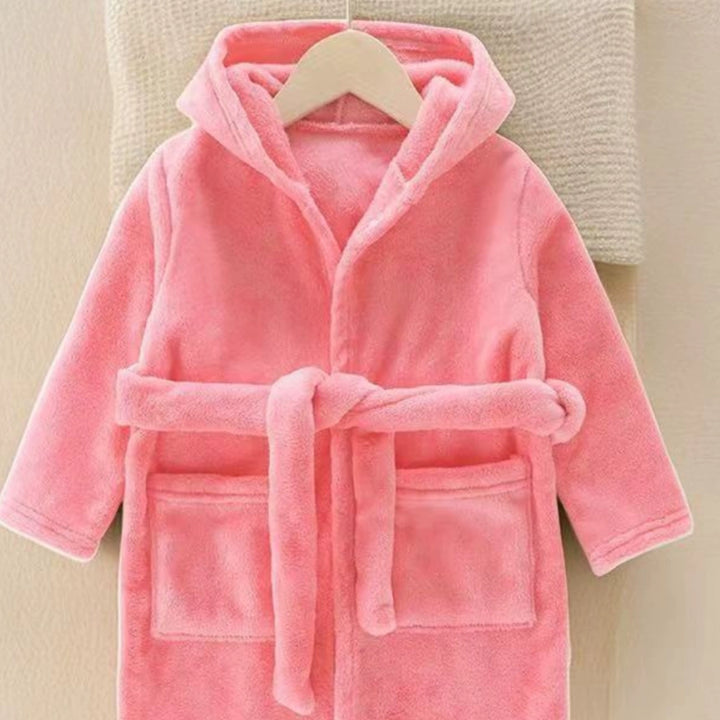 Autumn and Winter Thick Warm Anti-Kicking Blanket Hooded Home Pajamas
