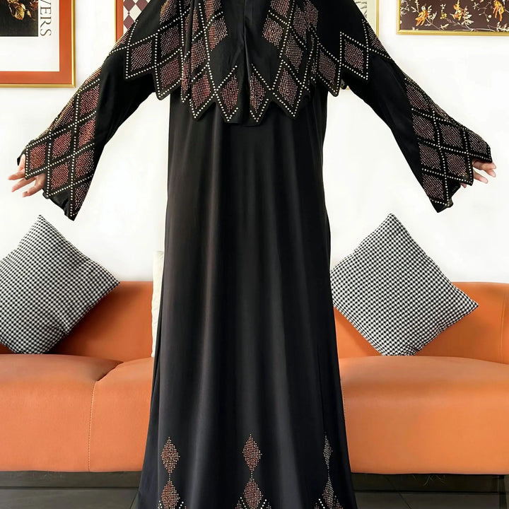 Two Piece Set Hijab Prayer Clothes Muslim Abaya Set Women Prayer Garment Dress Hijab Long Khimar Long Dress Sets Islamic Ramadan