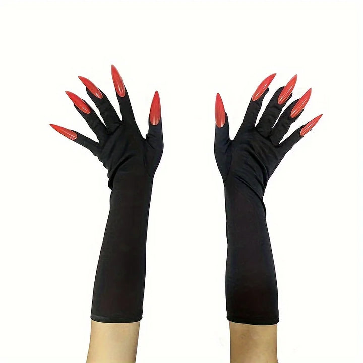 Halloween Funny Claw Gloves - Horror Long Nail Design, Suitable for Role Playing, Party Dress Up, and Thriller Performances