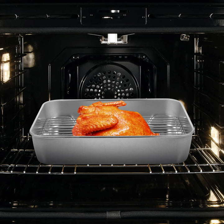 Stainless Steel Baking Tray Oven Pan Rack Cooling Mesh Cookie Plate Baking Dishes Roasting Pan Food Grade Wear Resistant