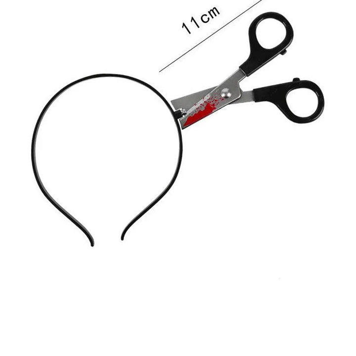 Halloween Hair Hoop Horror Blood Fake Ax Saws Knife Gothic Headband Halloween Party Masquerade Cosplay Prop Decor Accessories