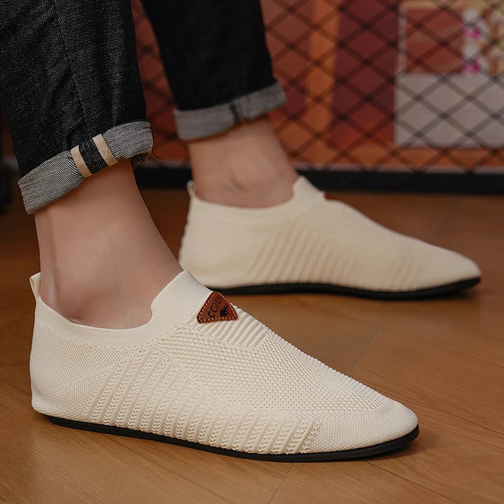 YRZL Mens Loafers Breathable Mesh Summer Lightweight Driving Moccasins Slip on Casual Shoes for Men Comfortable Walking Shoes
