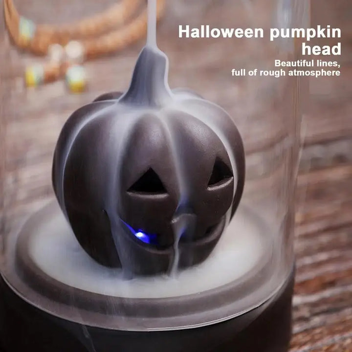 Halloween Backflow Incense Burner Stylish Non-Slip Misty Fountain Festive Pumpkin Decor Aromatherapy Home Decoration For Desk