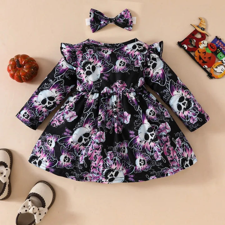 Spooky with a Touch of Magic!
Colorful butterfly details meet skeleton style in this comfy long sleeve dress. Perfect for Halloween, school events, or themed parties.
🦋 Includes: Butterfly skeleton dress
🎃 Occasions: Halloween, carnival, school plays
💀
