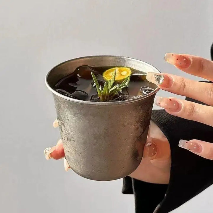 Mugs ice drink cup Stainless Steel Coffee Mug 360ml Portable Cup Travel Tumbler Coffee Jug Milk Tea Cups Office Water Mugs