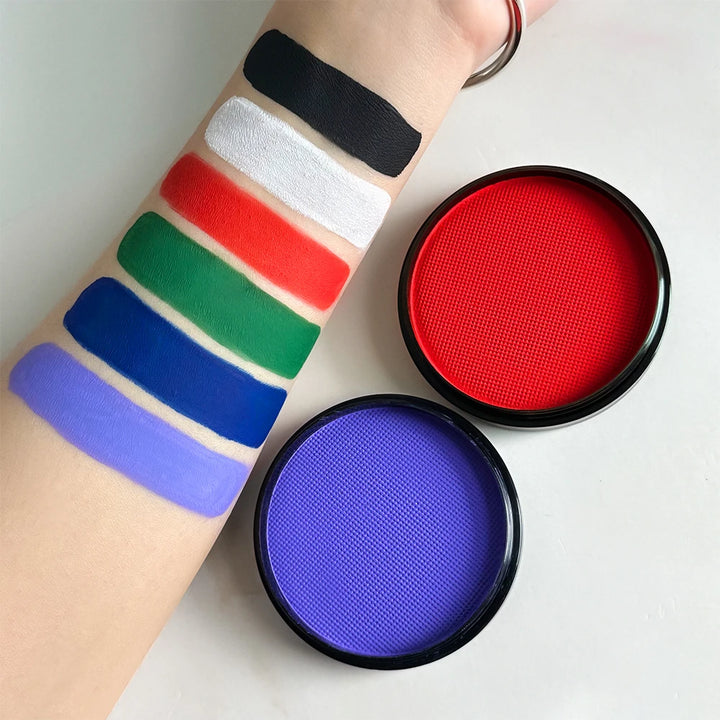 30g Monochrome Water Soluble Face Body Paint Vibrant DIY Makeup for Christmas Parties Long-Lasting Professional Quality Cosmetic