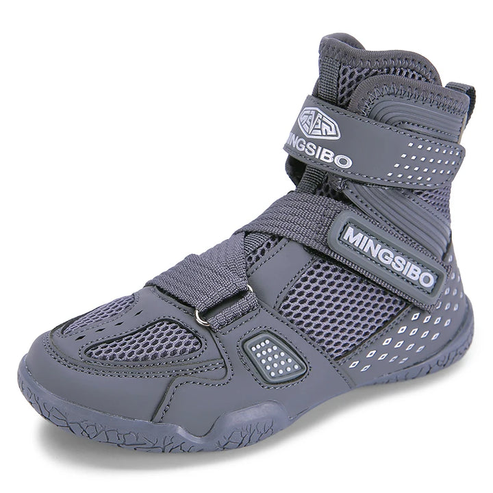 High-top  Boxing Shoes Designed For Children wrestling Shoes Breathable and Comfortable Children's Fight Boots30-38