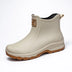 Women Waterproof Boots New Style Elastic Mouth Ankle Boots Mid Top Rain Shoes Non Slip Outdoor Indoor Chelsea Water Boot Woman
