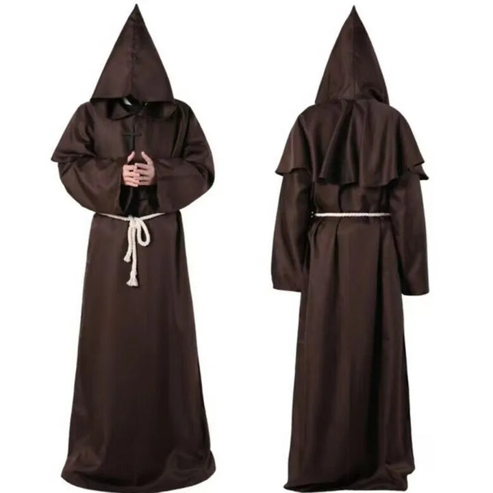Mystical & Timeless!
A classic monk robe perfect for Halloween, school plays, or cosplay. Simple, comfortable, and full of medieval magic.
✝️ Includes: Long monk robe + belt
🎃 Occasions: Halloween, cosplay, stage performances
🪄Style: Monk,wizard,priest