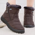 Women's Boots Women's Ankle Boots With Fur Winter Shoes Women Low Heels Winter Boots Snow Waterproof Botas Mujer Winter Footwear