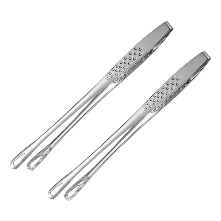 Kitchen Utensils Food Tongs Anti Heat Cooking Tool Buffet Bread Clip Pastry Clamp Barbecue Kitchen Tongs 2pcs Stainless Steel