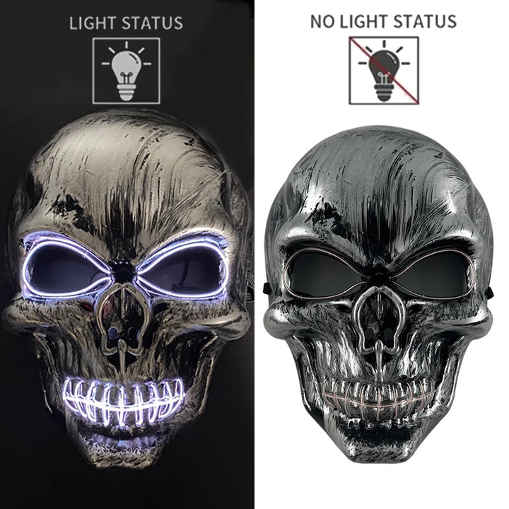Adults Black Pirate Hats with Skull Pattern Halloween Cosplay Props Parties Caribbean Pirate Costume Hats LED Glowing Party Hat
