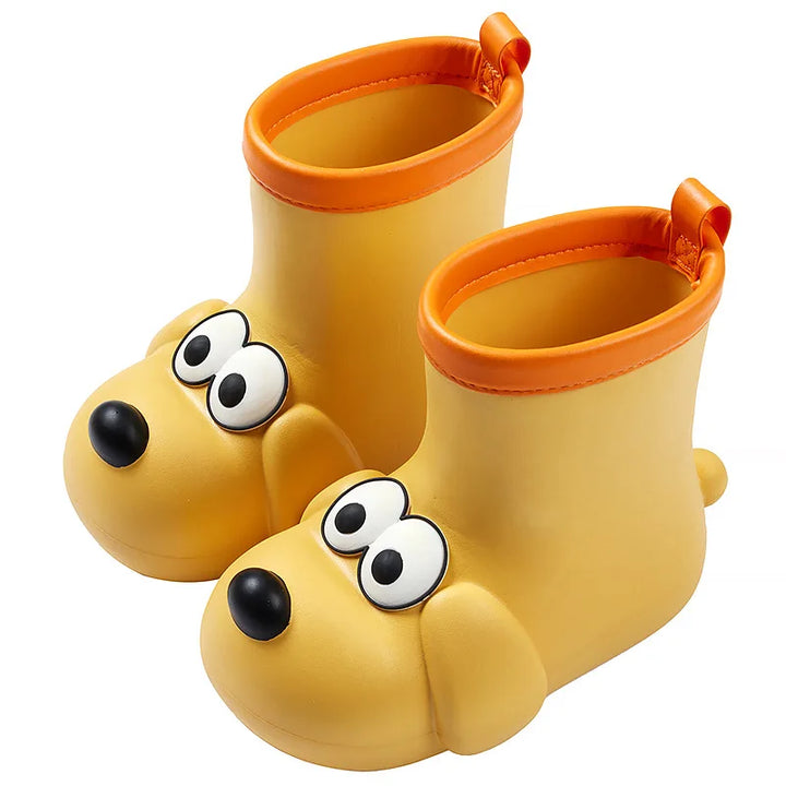 Children's Rain Boots Anti Slip Waterproof Children's Rain Shoes Kids' Baby Boy Girls' Water Shoes Middle Tube