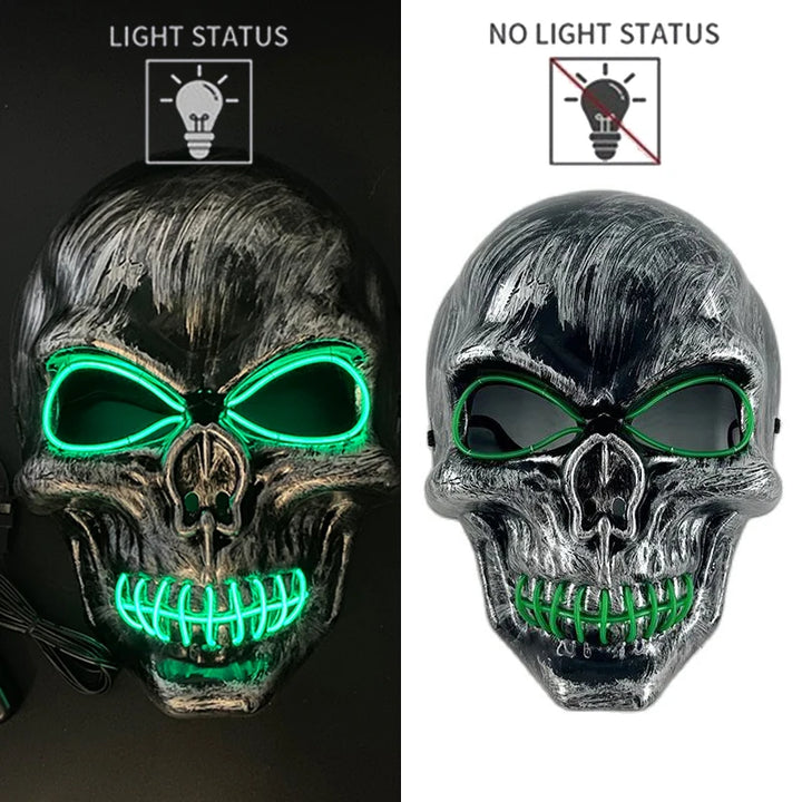 Adults Black Pirate Hats with Skull Pattern Halloween Cosplay Props Parties Caribbean Pirate Costume Hats LED Glowing Party Hat